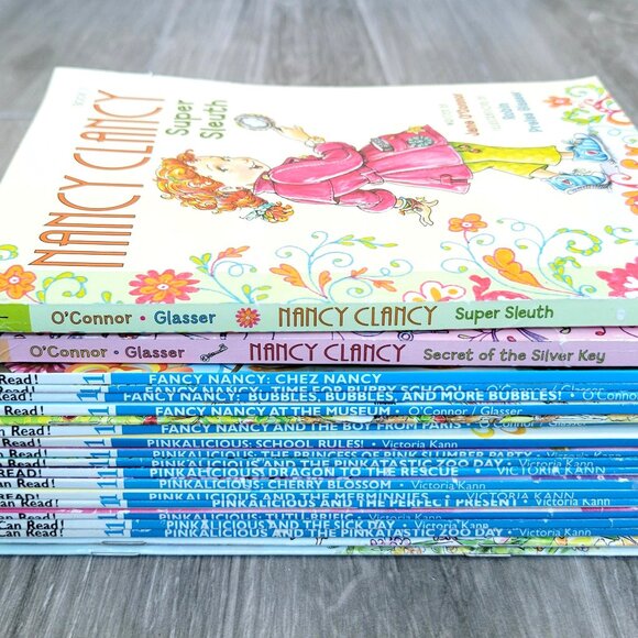PINKALICIOUS FANCY NANCY CLANCY DETECTIVE BOOKS LIFT THE FLAP STICKERS LOT OF 20 - Picture 8 of 16